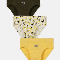Mackly Pack Of 3 Footballs Printed Briefs - Yellow-picture-37