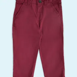 Pantaloons Baby Solid Trousers - Maroon-picture-30