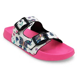 KazarMax Butterfly Designed Slip On Sandals - White image 3