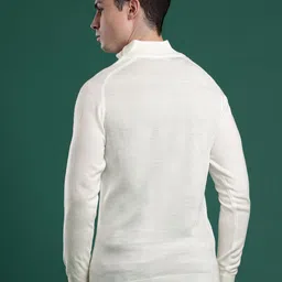 Cayman High Neck Half Zipper Woollen Pullover image 5