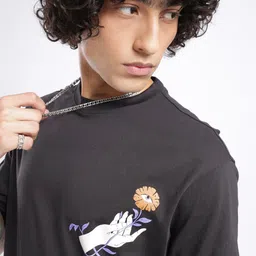 glitchez Urban Essential Printed Relaxed Fit T-shirt image 3