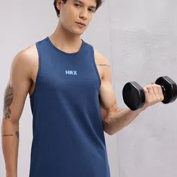 HRX by Hrithik Roshan Perforated Rapid-Dry Training T-shirt-picture-17