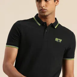 Being Human Pure Cotton Polo Collar Casual T-shirt-picture-39