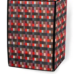 The Furnishing Tree Red Printed Washing Machine Cover image 5