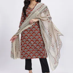 HERE&NOW Ethnic Motifs Print Kurta Set image 3