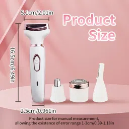 Signaxo Edge 4-In-1 Rechargeable Shaver Trimmer For Women image 2