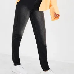 Styli High Waist Slim Fit Jeans-image-25