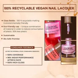 Colorbar Vegan Nail Lacquer Poised - 034 - 8 ml image 5