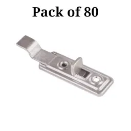 Ebco Cupboard Latch Cranked Type, Zinc White Finish, Size 150 mm and Metal Body, LC-150 (Pack of 80) image 2