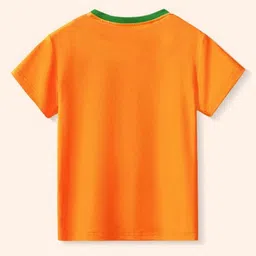 LULU & SKY Boys Typography Printed Raw Edge T-shirt image 3