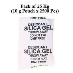 Ecofresh 10 g Silica Gel Granules in Paper Pouch White Color Desiccant for Absorbing Moisture (Pack of 2500 Pcs) image 2
