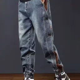 StyleCast x Revolte Men Jogger Mid-Rise Heavy Fade Jeans image 2