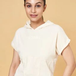 Ajile by Pantaloons Off-White Cotton Printed Sports T-Shirt-picture-5