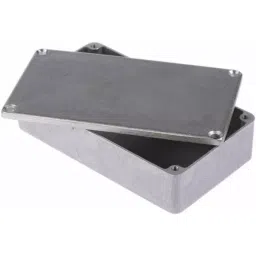 RS PRO Silver Die Cast Aluminium Enclosure Silver Lid 114.5 x 63.6 x 30.3 mm image 2