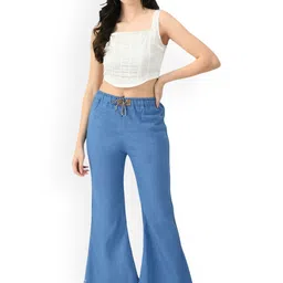 Ira Collections Women Comfort Relaxed Fit Mid-Rise Stretchable Jeans image 3