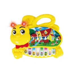 PLANET of Toys Organ with Light and Music Battery Operated Cartoon Animal Piano for Kids image 1