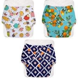 SuperBottoms BASIC Reusable Cloth Diaper for babies 3m-3Years Freesize Adjustable, Washable and Reusable Pack of 3-picture-17