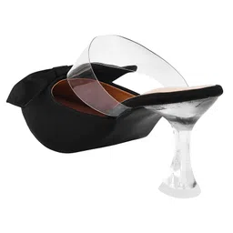 Shoetopia Bow Applique Detailed Pump Heeled Sandals - Black image 3