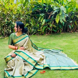 A S CREATION Woven Design Zari Pure Silk Kanjeevaram Saree image 3