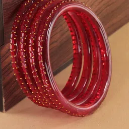 NMII Set Of 4 Artificial Beaded Ethnic Antique Bangles-picture-15