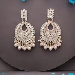 Anouk Diamond Shaped Jhumkas Earrings image 4