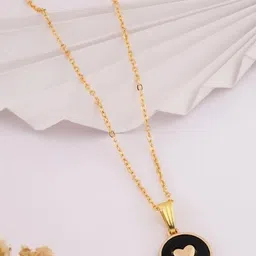 Tipsy closet Gold-Plated Stainless Steel Artificial Stones & Beads Necklace-picture-10