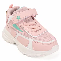Cute Walk by Babyhug Sneakers With Velcro Closure & Logo Print - Pink image 3