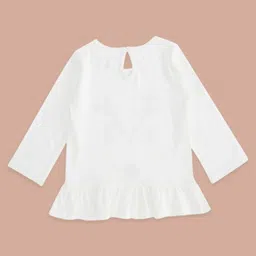 Pantaloons Baby Full Sleeves Deer Printed Top - Off White image 4