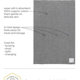 TuddyBuddy Infant Pack Of 10 Giraffes & Avacados Burp Towel image 4