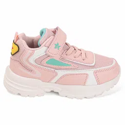 Cute Walk by Babyhug Sneakers With Velcro Closure & Logo Print - Pink image 4