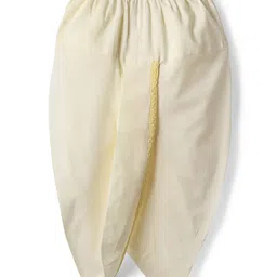 Babyhug Cotton Woven Full Sleeves Dhoti Kurta Set With Textured Design - Yellow image 4