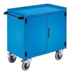 SUWAS TROLLEY STORE 60 Kg Load Capacity Mild Steel/Iron Cabinet Trolley with 3 Shelf, SU-CBT- 004 image 1