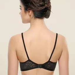 Clovia Black Lace Minimizer Bra image 2