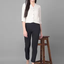 Comfort Lady Women Pack Of 2 Regular Fit High-Rise Trousers image 4