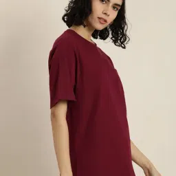 Dillinger Maroon Oversized T-Shirt-image-15