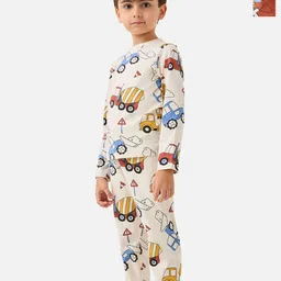 Juniors by Babyshop Boys Pack Of 2 Printed Pure Cotton Night Suits-picture-37