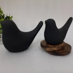 Afterstitch Black Set of 2 Figurine Showpiece image 3