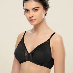 Clovia Black Lace Minimizer Bra image 4