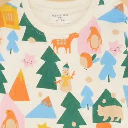 Pantaloons Baby Multicolor Cotton Printed Full Sleeves T-Shirt Set image 4