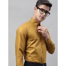 Jainish Mustard Regular Fit Shirt image 5