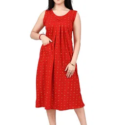 MIAVII CREATION Women Floral Printed Midi Regular Nightdress-picture-39