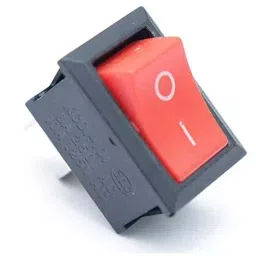 FEDUS Mini Boat On/Off Rocker Switch Snap-in 2-Pin ‎Red (Pack of 5 Pcs) image 2