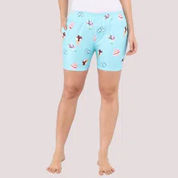 SEPHANI Women Floral Printed Slim Fit Shorts-image-50