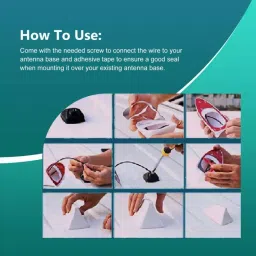 Auto Pearl Sharkfin Replacement OE986 Kwid Climber Satellite Vehicle Antenna image 3