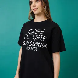 Mast & Harbour Women Printed T-shirt image 3