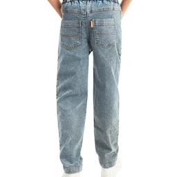 Olele Denim Woven Patch Detailed Jeans - Blue image 3