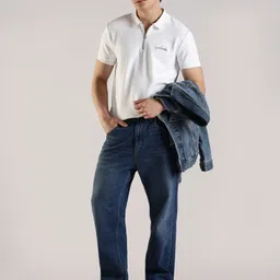 Calvin Klein Jeans India Resource Men Solid Polo Collar T-shirt image 2