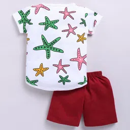 IcePie Unisex Kids Printed T-shirt with Shorts image 4