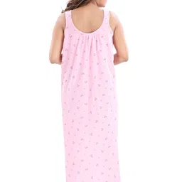 CINCO Women Floral Printed Round Neck Maxi Nightdress image 4