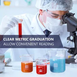 Glassco GC-229.202.05 Scientific Glass Beaker Low Form with Pouring Spout 100 ml (Pack of 10 Pcs) image 4